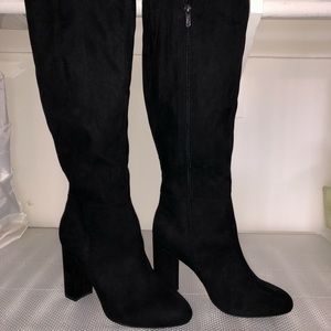 Circus by Sam Edelman Tall Boot, Black Microsuede